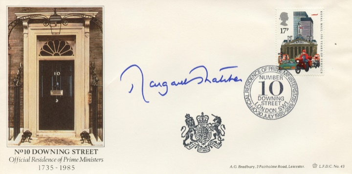 The Royal Mail, Margaret Thatcher Signed Cover