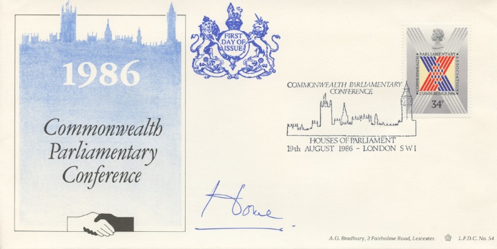 Parliament 1986, Commonwealth Parl. Conference