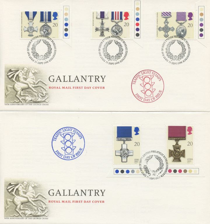 Gallantry, Traffic Light stamps - pair