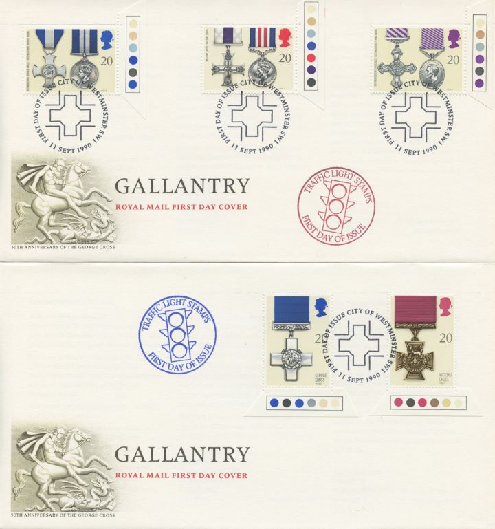 Gallantry, Traffic Light stamps - pair