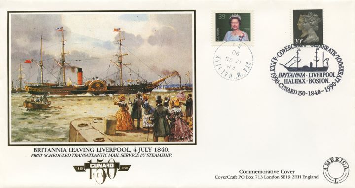 Cunard 150 Years, Britannia Leaving Liverpool