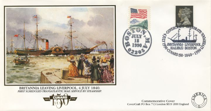 Cunard 150 Years, Britannia leaving Liverpool