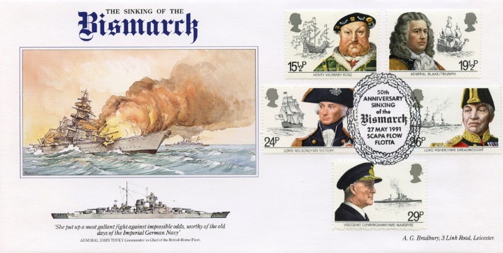 Bismarck, 50th Anniv. Sinking of the Bismarck