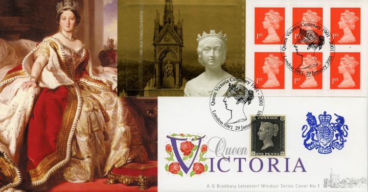 Self Adhesive: Queen Victoria, State Portrait with Penny Black