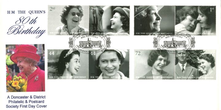 Queen's 80th Birthday, Doncaster Philatelic Society