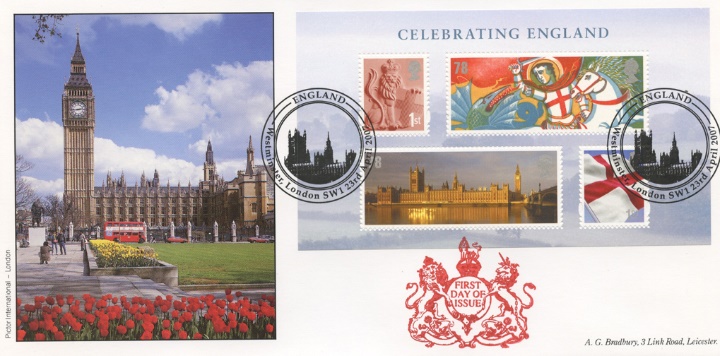 Celebrating England: Miniature Sheet, Palace of Westminster