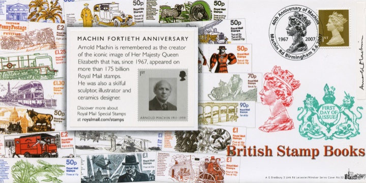 Self Adhesive: Machin 40 Years: 6 x 1st , British Stamp Books