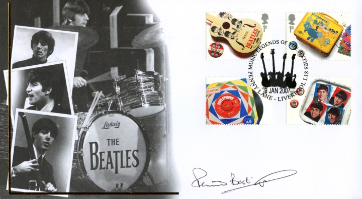 The Beatles, Signed by Pete Best first drummer