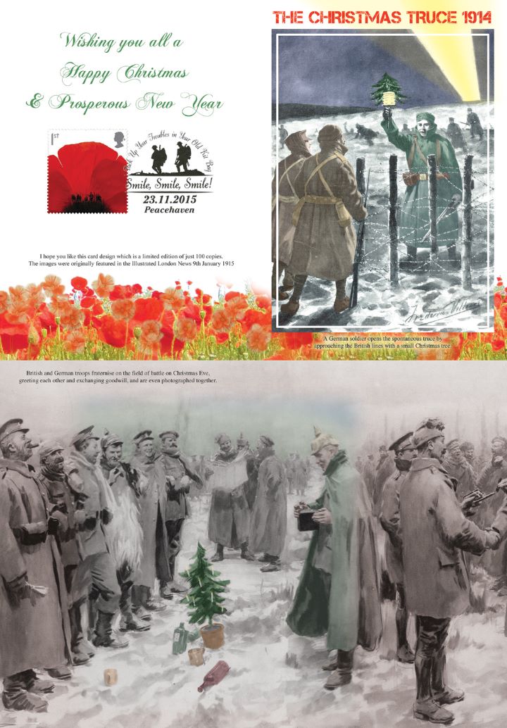 Christmas Truce Football Match, Greetings Card