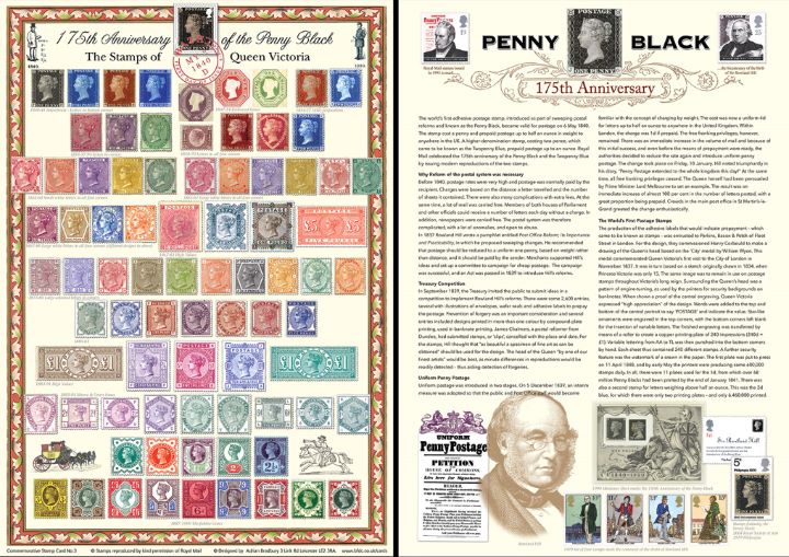 Penny Black: Miniature Sheet, The Stamps of Queen Victoria