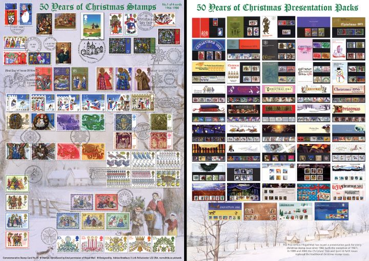 Christmas 2015, 50 Years of Christmas Stamps (Part 1)