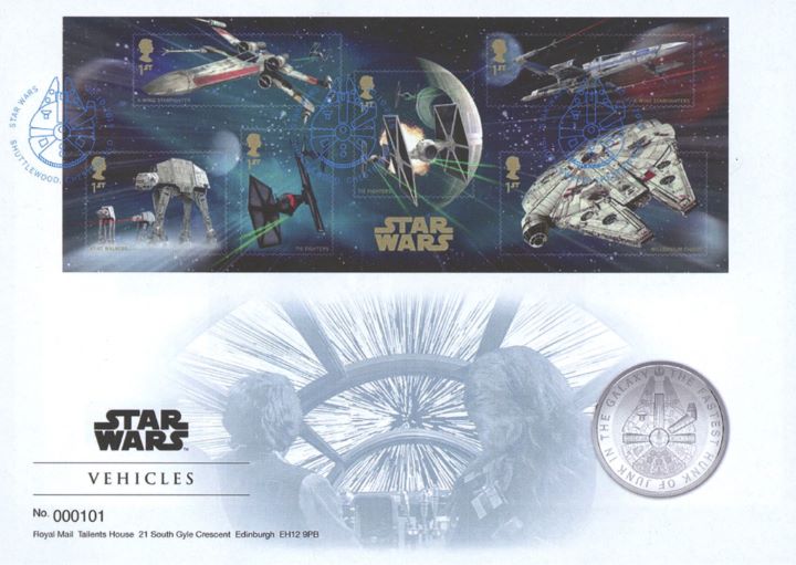 Star Wars: Miniature Sheet, Star Wars Vehicles