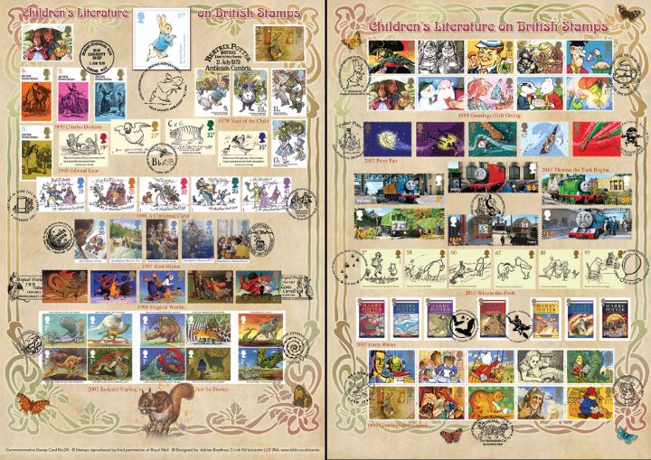 Beatrix Potter, Children's Literature on Stamps