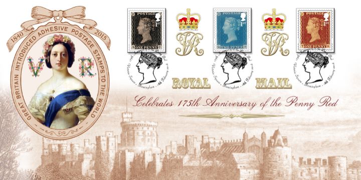 Self Adhesive: Penny Red Anniversary: 6 x 1st, 175th Anniversary of the Penny Red