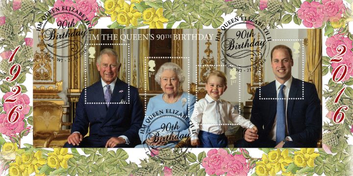 H M The Queen's 90th Birthday: Miniature Sheet, Miniature Sheet