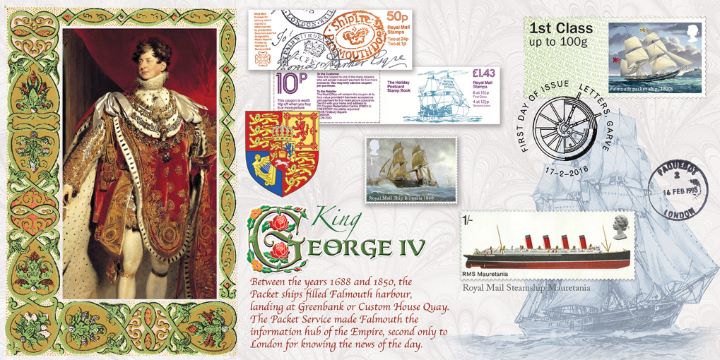 Royal Mail Heritage, George IV - First Packet Ships