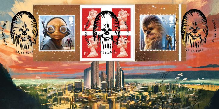 Self Adhesive: Star Wars, Orange Sky over Space City