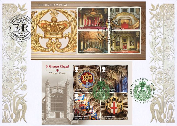 Windsor Castle: Miniature Sheet, Buckingham Palace & Windsor Castle