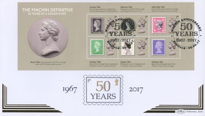 Machin Design Icon: Miniature Sheet, Design Development