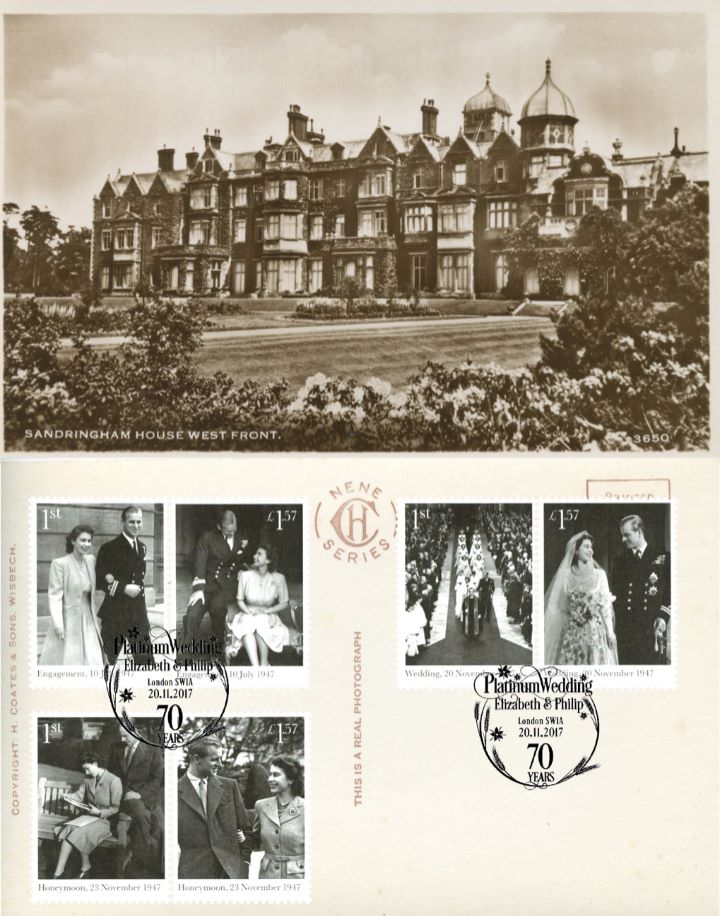 Platinum Wedding: Miniature Sheet, Sandringham House West Front