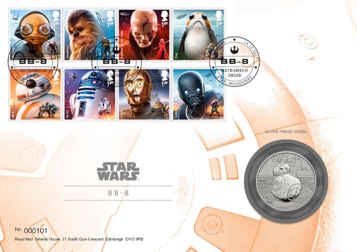 PSB: Star Wars Last Jedi , BB-8 Medal Cover