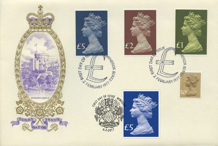 65th Anniversary of Queen's Accession, Windsor Castle Double £5