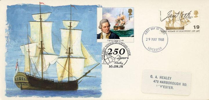 Captain James Cook, Double-dated cover No.5