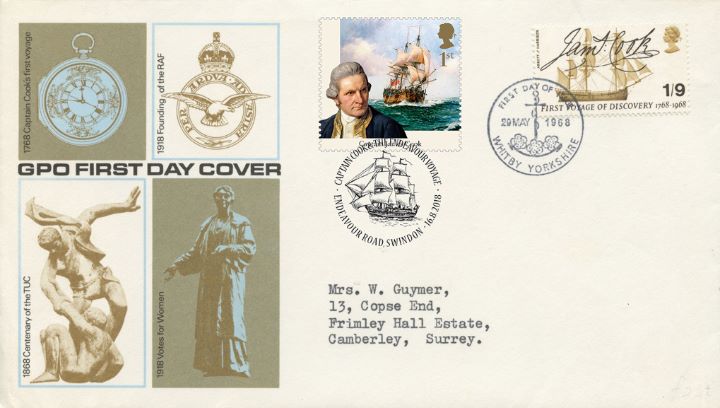 Captain James Cook, Double-dated cover No.6