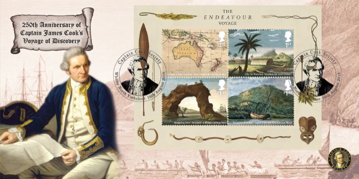 Captain James Cook: Miniature Sheet, Captain James Cook