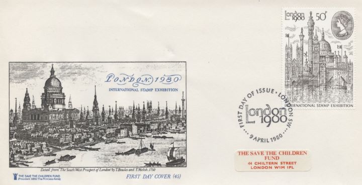 London 1980: 50p Stamp, Save the Children Fund