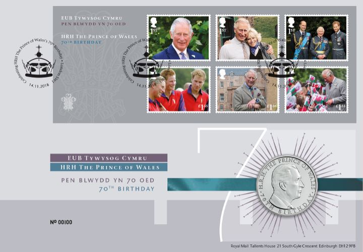 Prince of Wales: Miniature Sheet, 70th Birthday