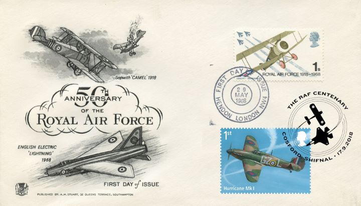 Centenary of the RAF, Double-dated 50th Anniversary 02