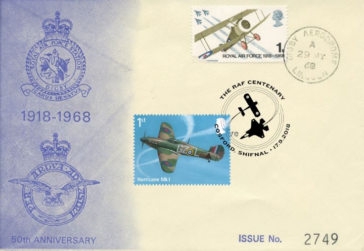 Centenary of the RAF, Double-dated 50th Anniversary 04