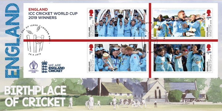 Cricket World Cup: Miniature Sheet, England - Birthplace of Cricket