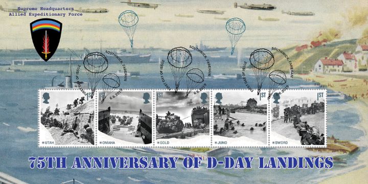 D-Day: Miniature Sheet, Beach Landings