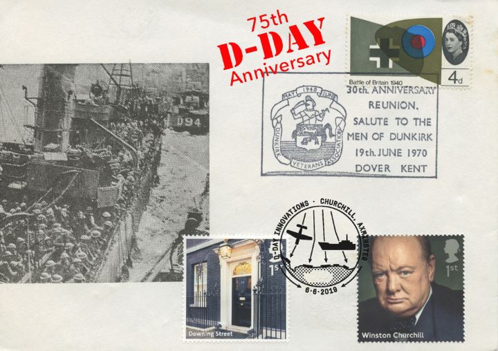 D-Day, Salute to Men of Dunkirk double dated cover