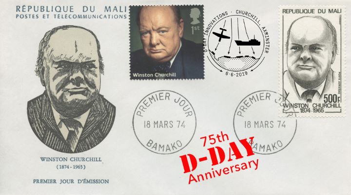 D-Day, Double-dated Churchill cover