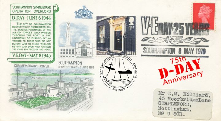 D-Day and VE Day Double postmarked