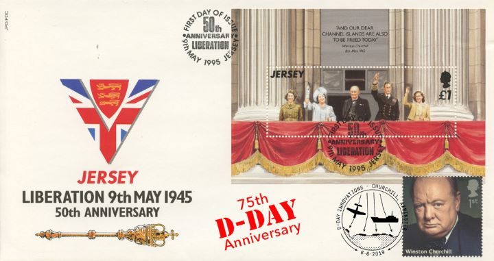 D-Day, Liberation of Jersey Double dated cover