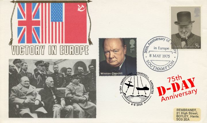 D-Day, VE Day and DDay double postmarked