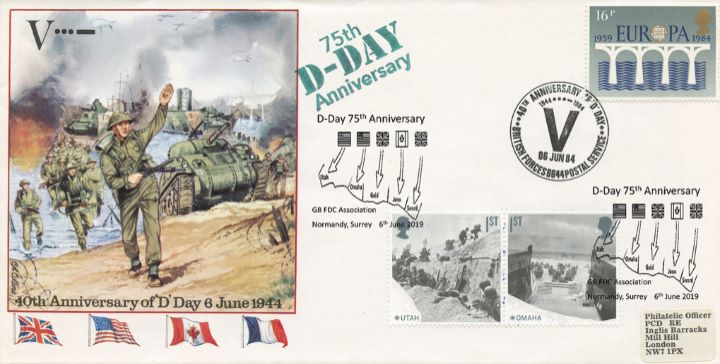 D-Day, 50th/75th Anniversaries Double Dated