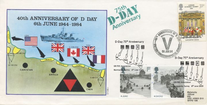 D-Day, 50th/75th Anniversaries Double Dated