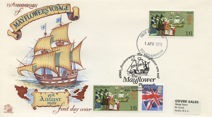 Maylower Sets Sail, Double dated Anniversaries 350th / 400th