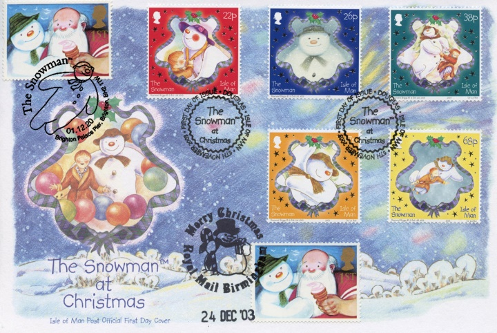 The Snowman Triple Postmarks, The Snowman at Christmas