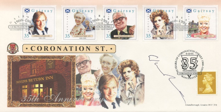 Coronation Street, Rovers Return signed by Ken Barlow