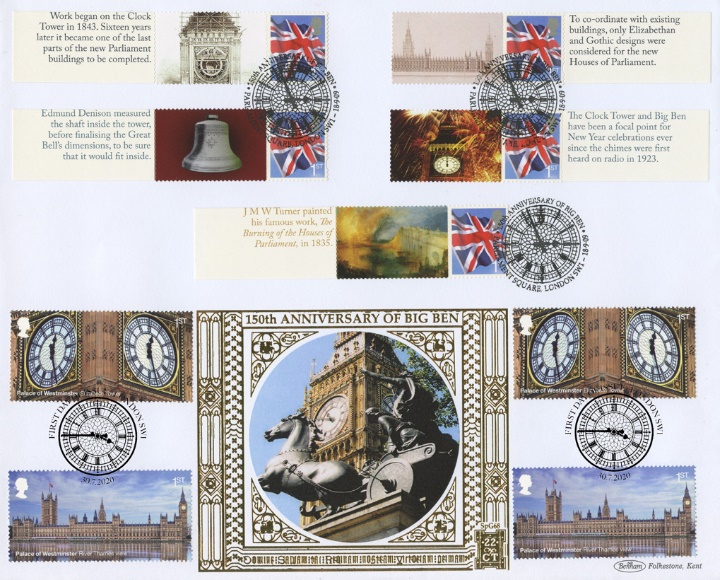 Palace of Westminster, Big Ben Double Dated Cover