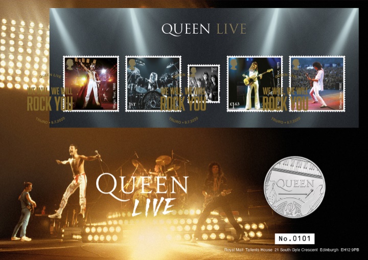 Queen: Miniature Sheet, Queen on Stage