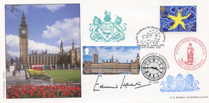 Palace of Westminster, Edward Heath Signed