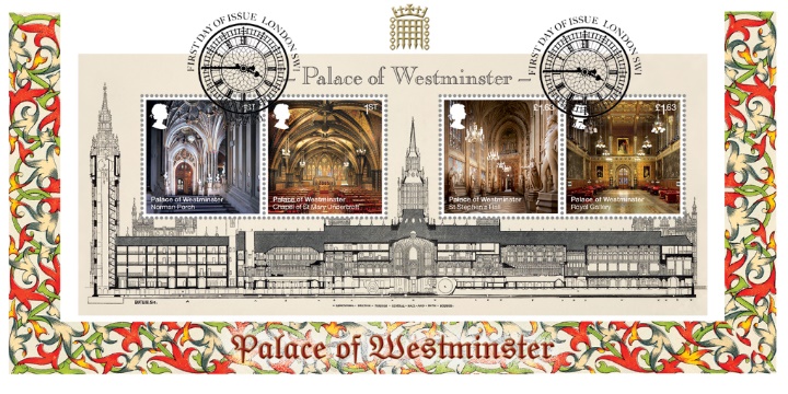 Palace of Westminster: Miniature Sheet, Architect's Drawing