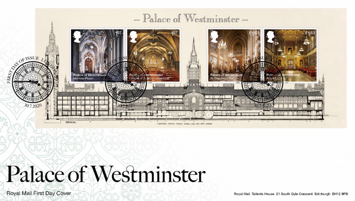 Palace of Westminster: Miniature Sheet, Decorative pattern